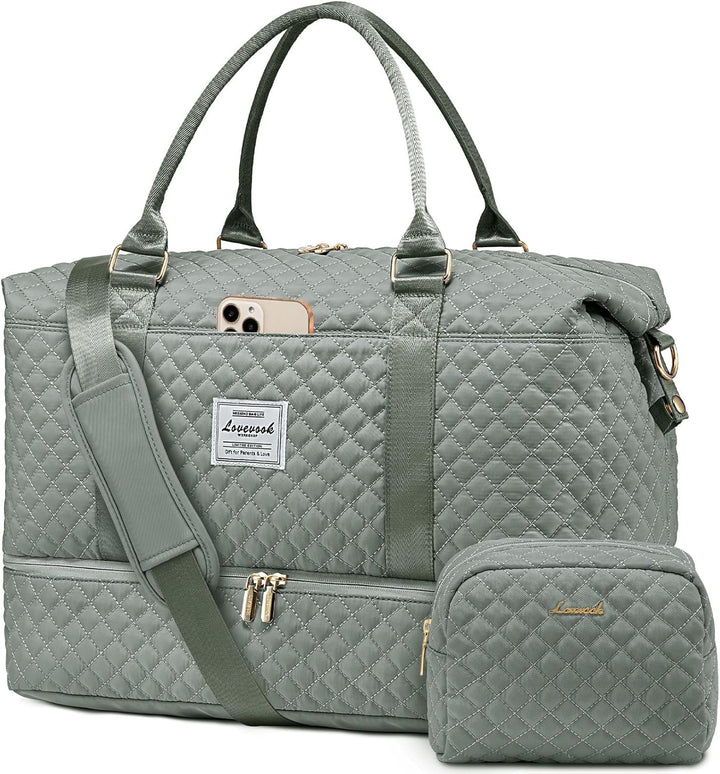 LOVEVOOK Reisetasche Sporttasche Damen Gross Weekender Travel Duffle Bag mit Kulturbeutel Handgepäck