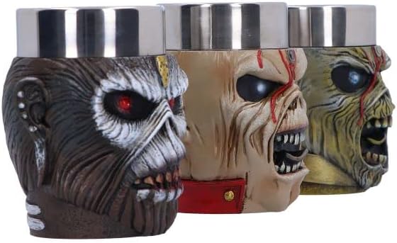 Nemesis Now Iron Maiden Eddie Schnapsglas-Set, 9 cm, Kunstharz mit Edelstahl, mehrfarbig, offizielle