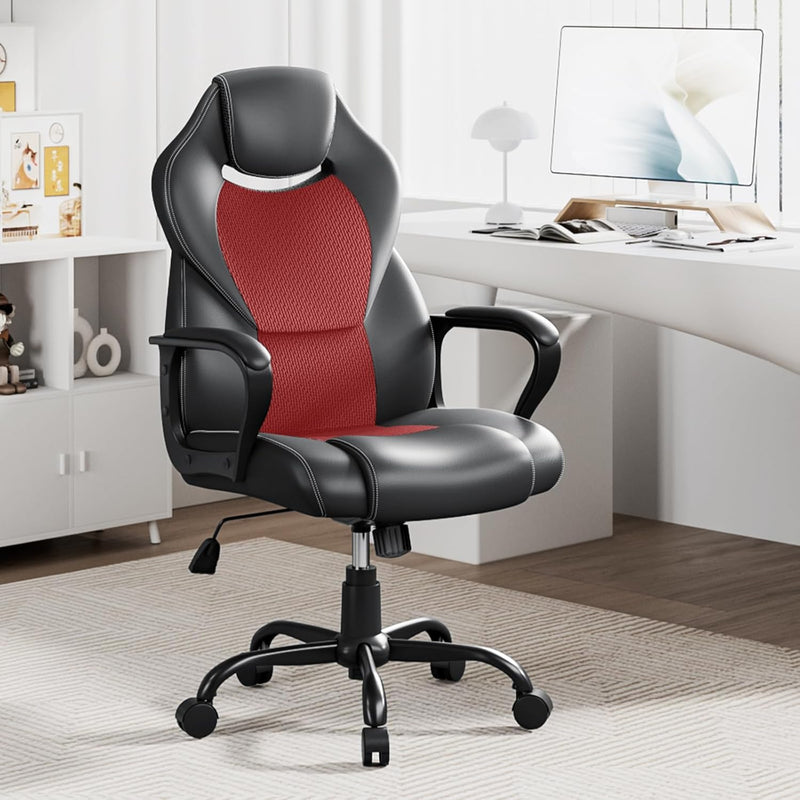 BASETBL Bürostuhl Racing Stuhl Gaming Stuhl Sessel Schreibtischstuhl Ergonomisch Drehstuhl Sportsitz