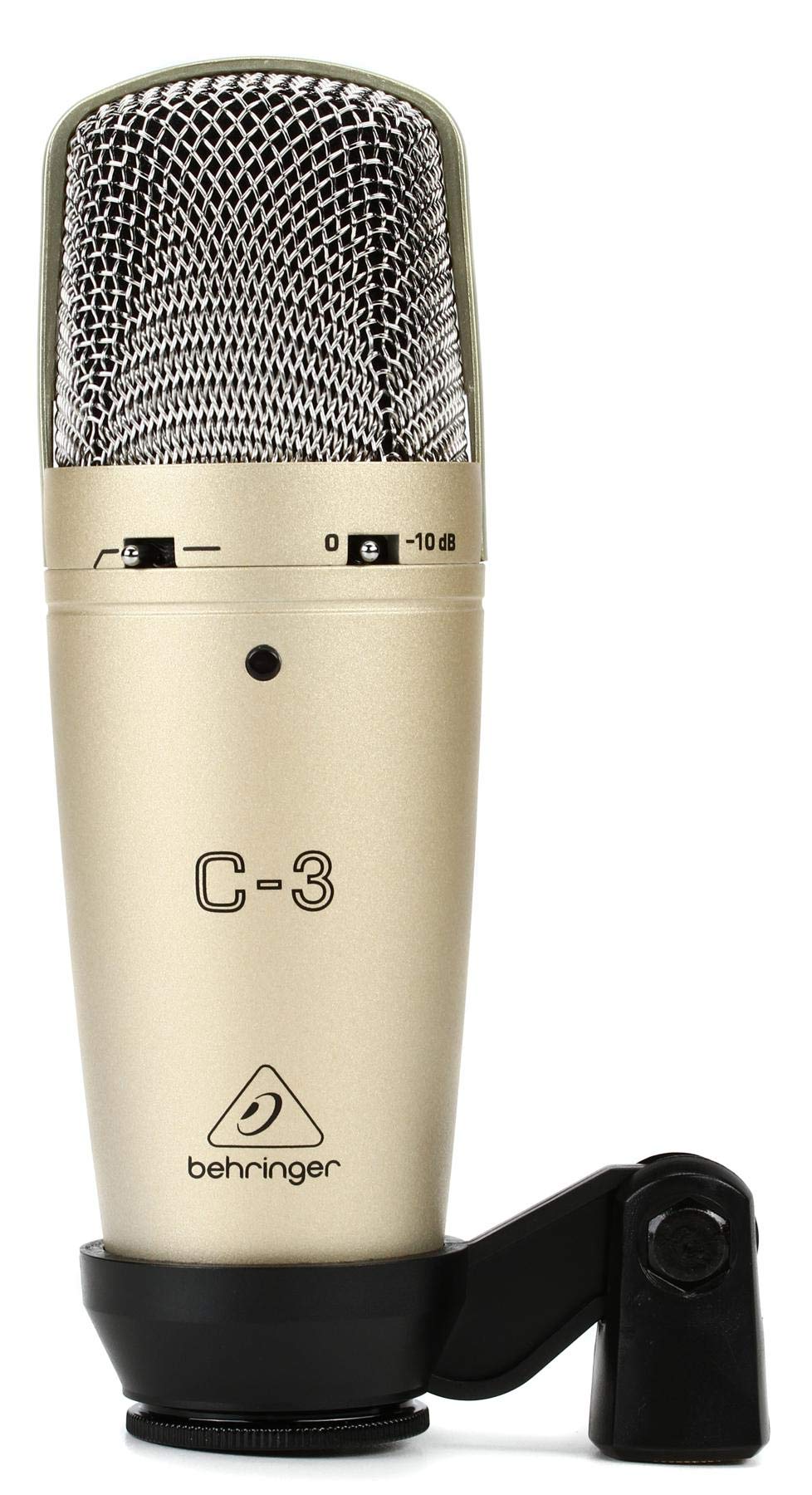 Behringer C-3 Studio-Kondensatormikrofon mit Doppelmembran, Silber Silber C-3 Single, Silber C-3 Sin