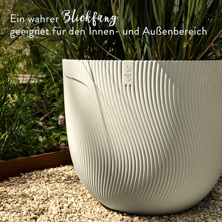 elho Sereh Rund 40 - Blumentopf für Innen und Aussen - 100% recyceltes Plastik - Ø 39.0 x H 33.3 cm