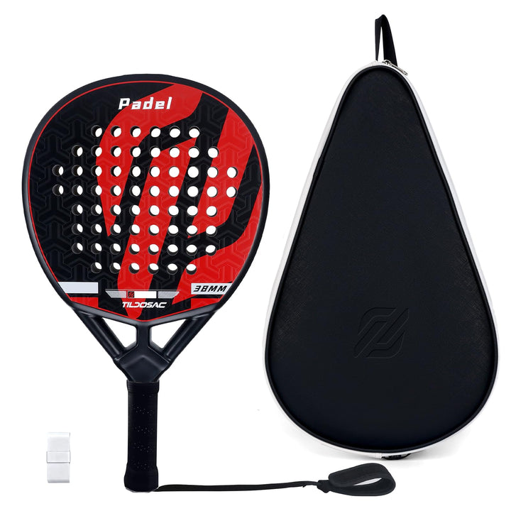 TILDOSAC Padel Schläger für Erwachsene Schläger Abdeckung enthalten