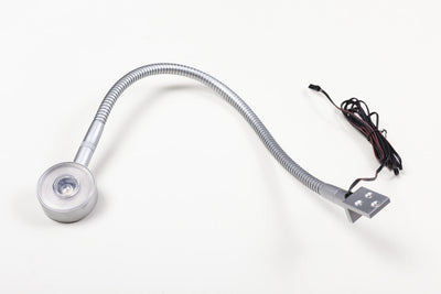 kalb Material für Möbel LED Bettleuchte Leseleuchte Bettlampe Flexleuchte chrom silbergrau Touch Sch