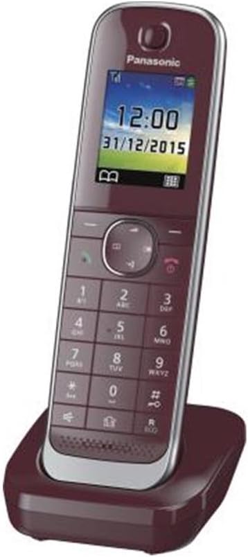 Panasonic KX-TGJA30EXR Mobilteil inkl. Ladeschale, Weinrot