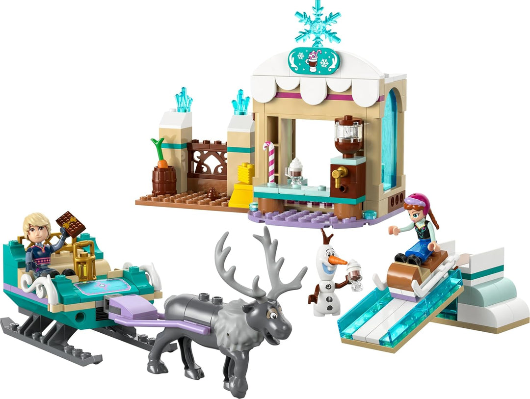 LEGO ǀ Disney Frozen Annas Schlittenabenteuer, Bauspielzeug und Fantasy Spielset, Schokoladenstand m