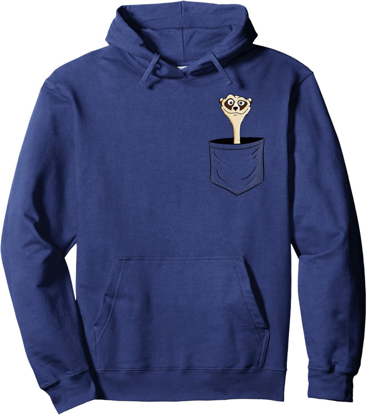 Exotisches Nagetier l Erdmännchen In Tasche Pullover Hoodie