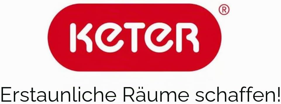 Keter 17197637 Lounge Set Rio, Rattanoptik, Kunststoff, braun, Braun