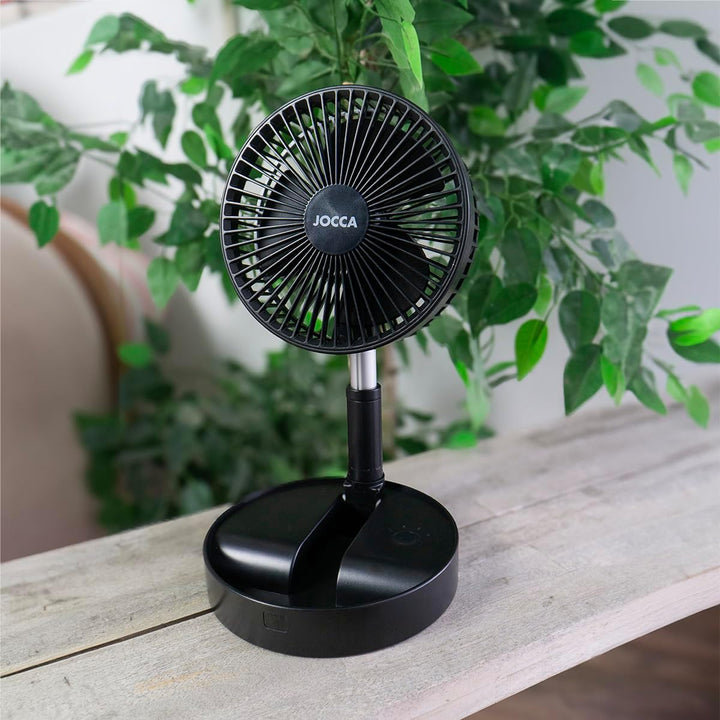 Jocca - Standventilator mit Fernbedienung | Wiederaufladbarer 7200mAh Akku | Tragbarer Ventilator |