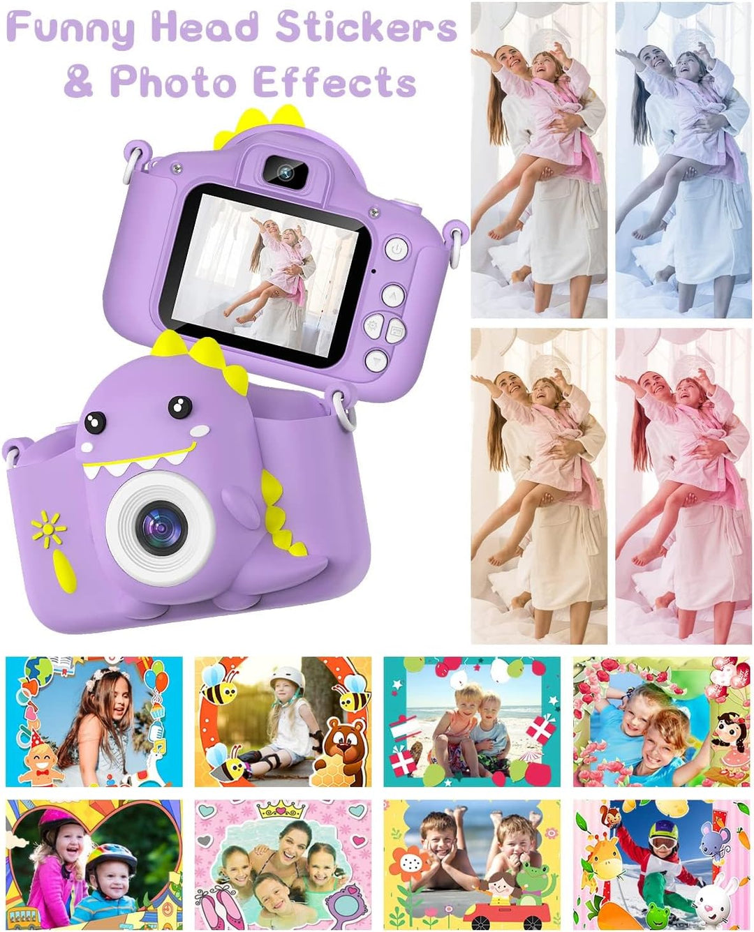 Kinderkamera, Gofunly Kinder Kamera 1080P 2,0-Zoll-Bildschirm Fotoapparat Kinder mit 32GB-Karte Self