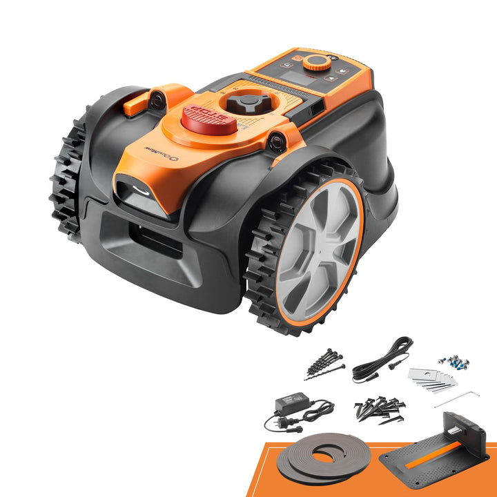 LawnMaster Roboter-Rasenmäher mit Kamera-Navigation, App und Ladestation. Auto-Charge. Ohne Begrenzu