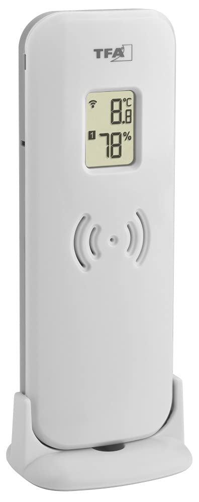 TFA Dostmann 35.1160 RAIN PRO Funk-Wetterstation mit Regenmesser Wettervorhersage, mit Batterien Bun