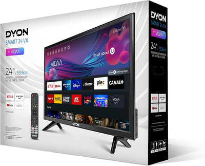 DYON Smart 24 VX 60 cm (24 Zoll) Fernseher (HD Smart TV, HD Triple Tuner (DVB-C/-S2/-T2), App Store,