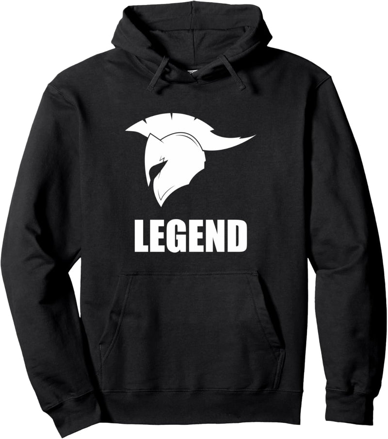 LEGEND | Spartaner Helm | GYM Motivation Fitness Sprüche Pullover Hoodie