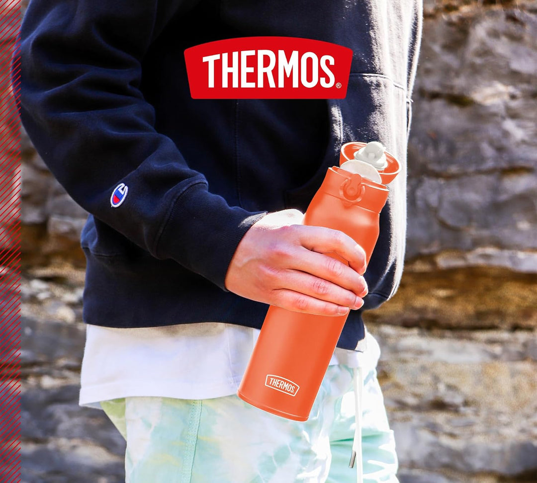 THERMOS ULTRALIGHT BOTTLE 0,50l, glowing orange mat, Thermosflasche aus Edelstahl, 10 heiss / 20 h k