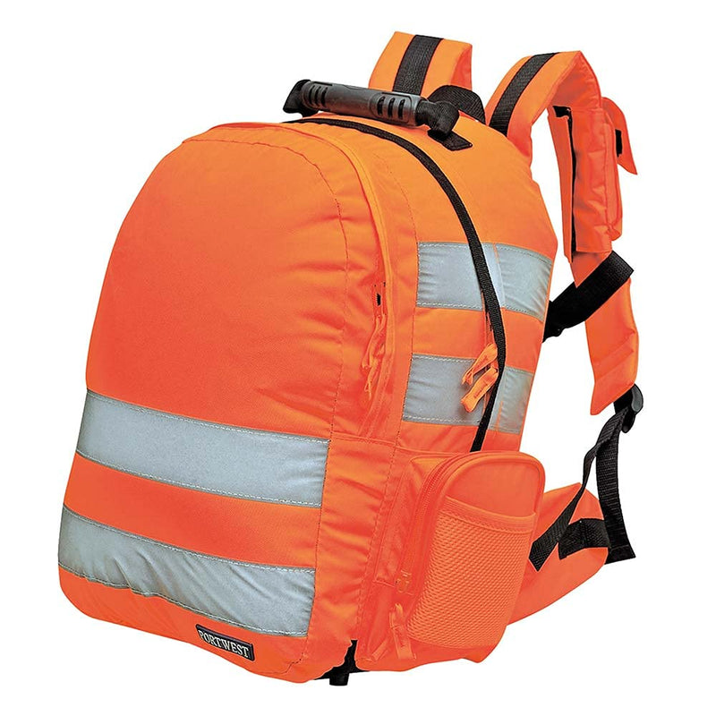 Portwest Schnellverschluss-Warnschutz-Rucksack, Grösse: Einheitsgrösse, Farbe: Orange, B904ORR