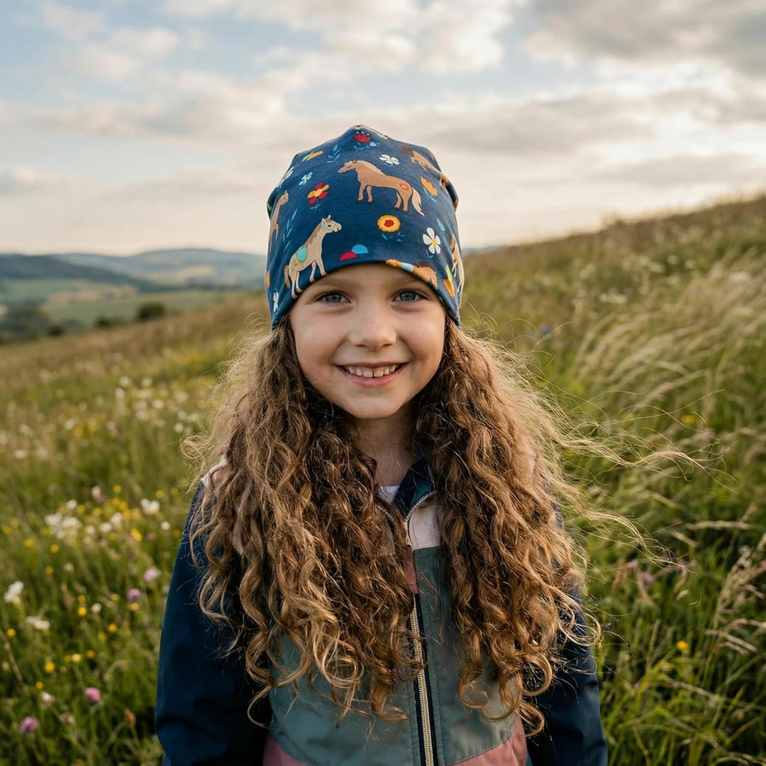 Wollhuhn ÖKO Jungen/Mädchen/Kinder Bequeme Weiche Long Beanie/Mütze/Beanie-Mütze/Strickmütze/Kinderm