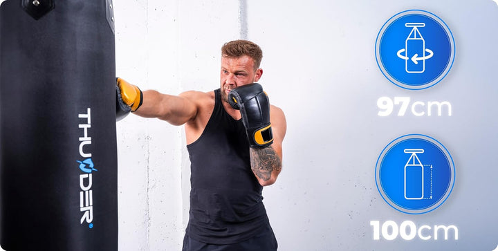 THUNDER Multifunktionale Kraftstation Home Gym Fitnessstation mit Kabelzug &amp; Muskelaufbau Training H