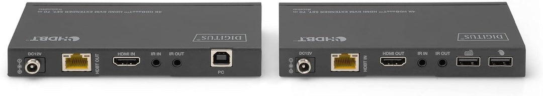 DIGITUS HDMI KVM Extender - 4k/30Hz - Sender & Empfänger - HDBaseT 1.0 - HDMI 1.4 - USB 1.1 - Reichw