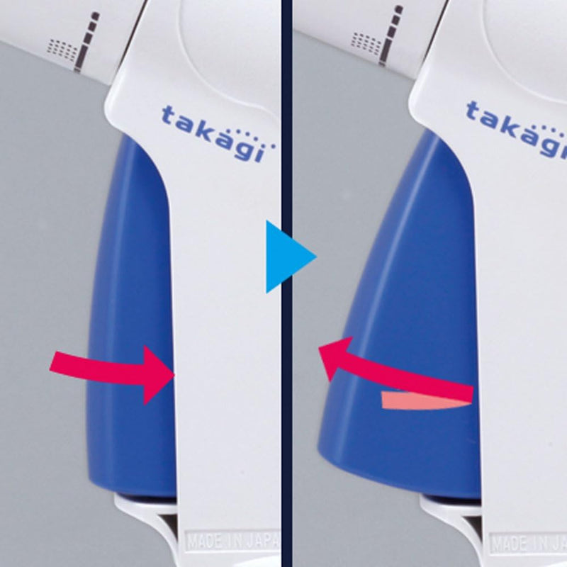TAKAGI Kompakt-Brause | Giessbrause | 4 Sprüharten | 100% dicht & tropfsicher | Gartenbrause | Blau/