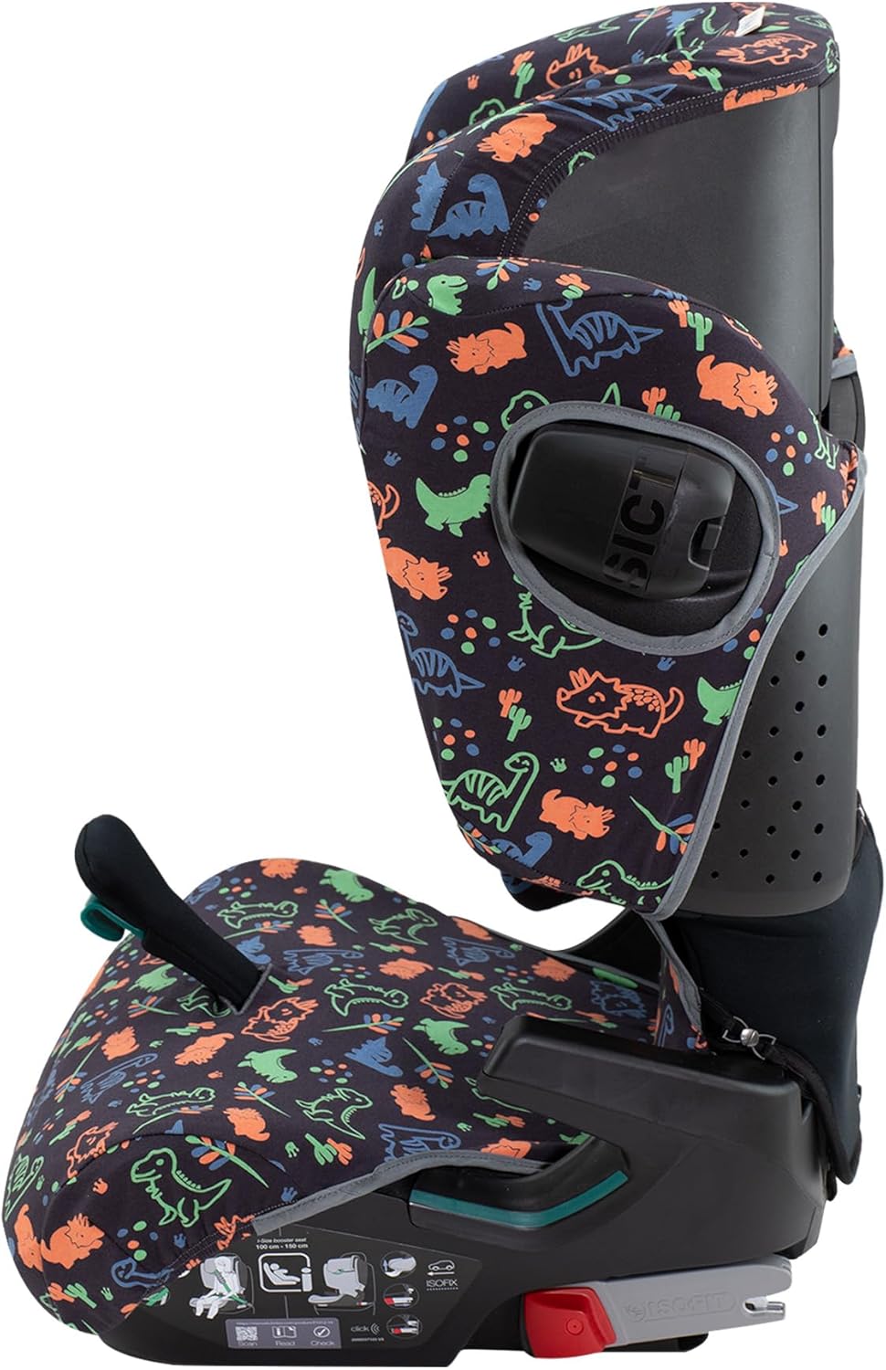 JYOKO KIDS Schutzhülle kompatibel mit Romer Kidfix (Romer Kidfix I-SIZE, Happy Dino)