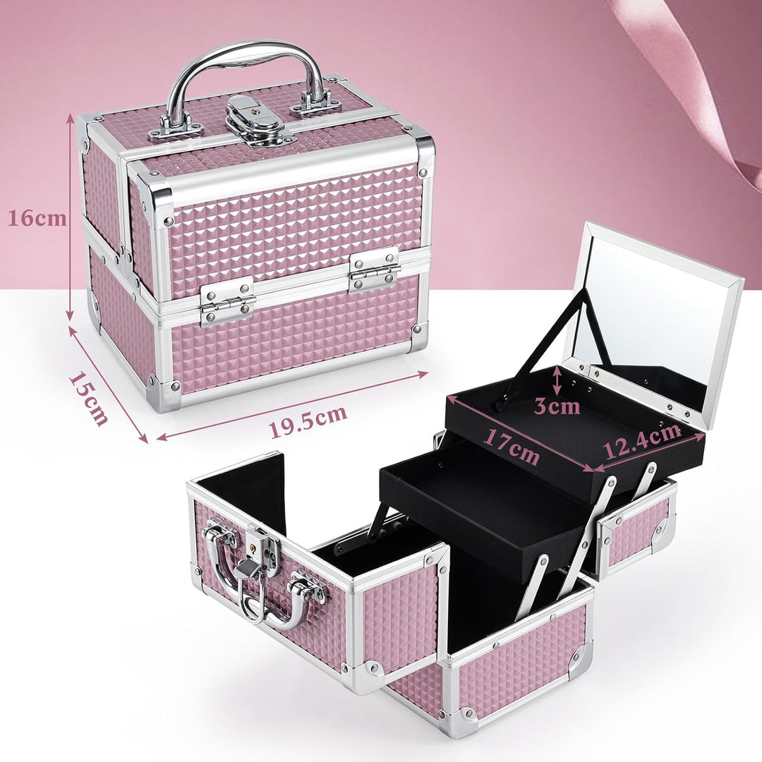 Joligrace Kosmetikkoffer Schminkkoffer Make up Koffer Beauty Case Kosmetik Make up Organizer Koffer