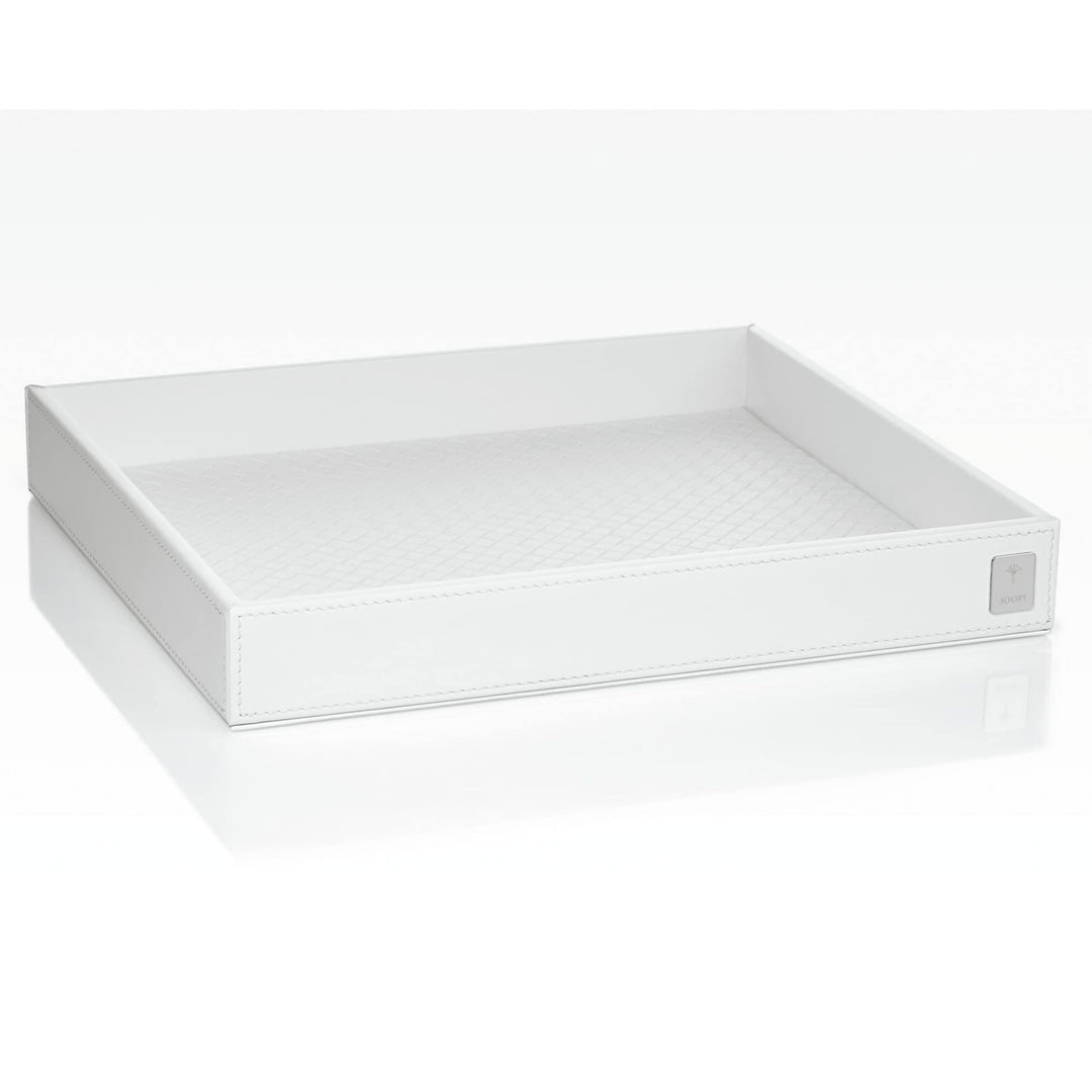 JOOP! BATHLINE, Tablett quadratisch XL, Weiss