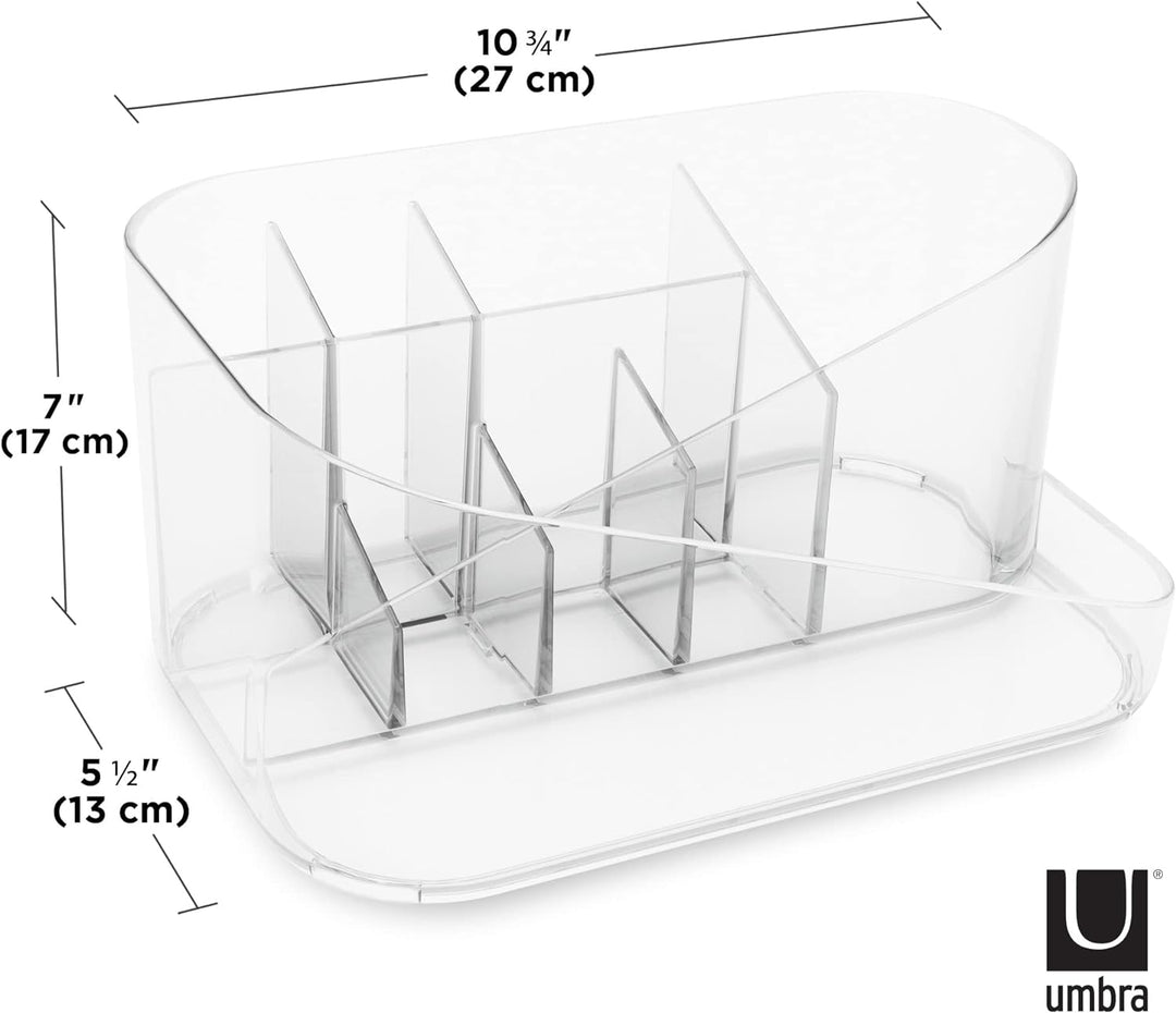 Umbra Glam Kosmetik Organizer, Accessoire Aufbewahrung, Make Up Aufbewahrungsbox mit herausnehmbarem