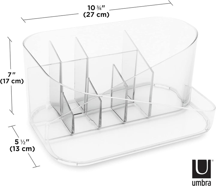 Umbra Glam Kosmetik Organizer, Accessoire Aufbewahrung, Make Up Aufbewahrungsbox mit herausnehmbarem