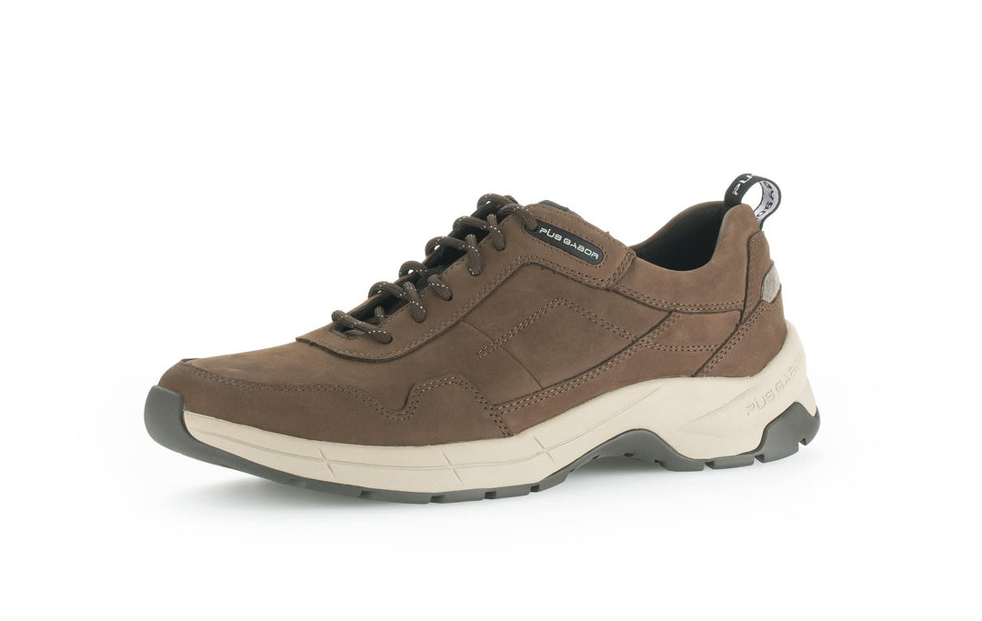 Pius Gabor Herren Sneaker Low,Halbschuhe,zertifiziertes Leder,Wechselfussbett 41 EU Braun Espresso 2