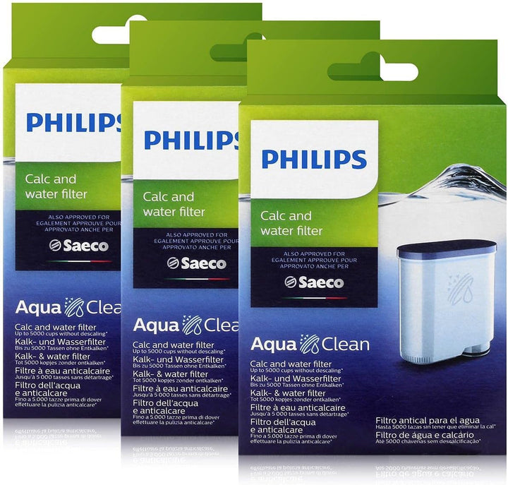 3 x Saeco AquaClean Kalk- und Wasserfilter