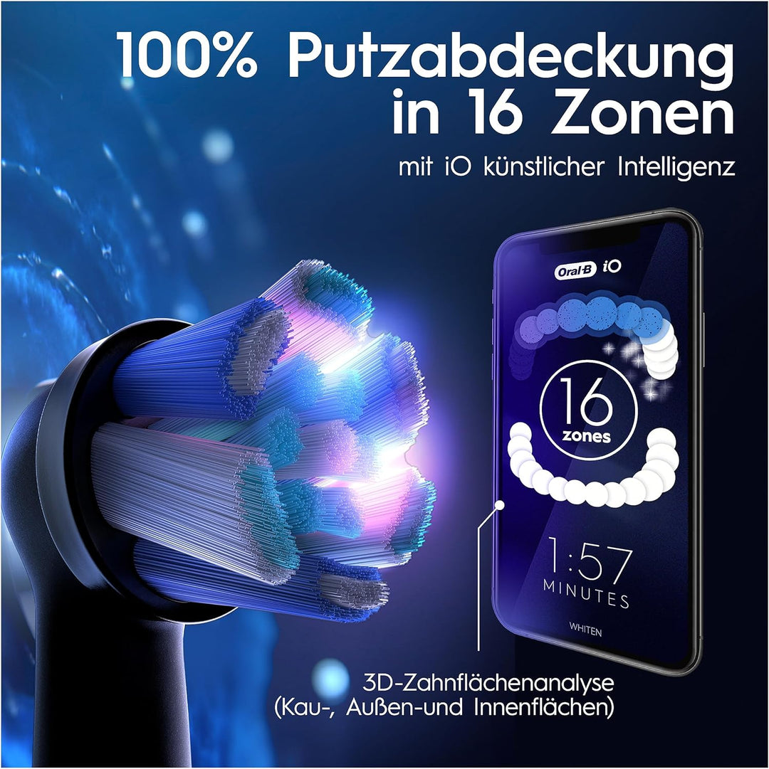 Oral-B iO Series 9 Plus Edition Elektrische Zahnbürste/Electric Toothbrush, PLUS 3 Aufsteckbürsten,