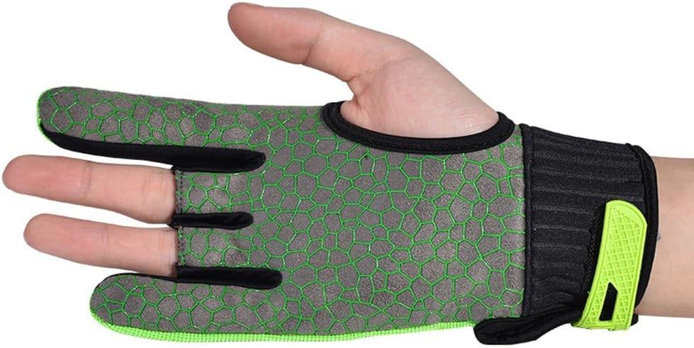 1 Paar Bowling-Handschuhe, rutschfeste Sporthandschuhe, Halbfinger-Bowling-fäustlinge, Rechte Hand,