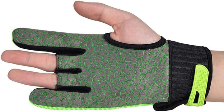 1 Paar Bowling-Handschuhe, rutschfeste Sporthandschuhe, Halbfinger-Bowling-fäustlinge, Rechte Hand,