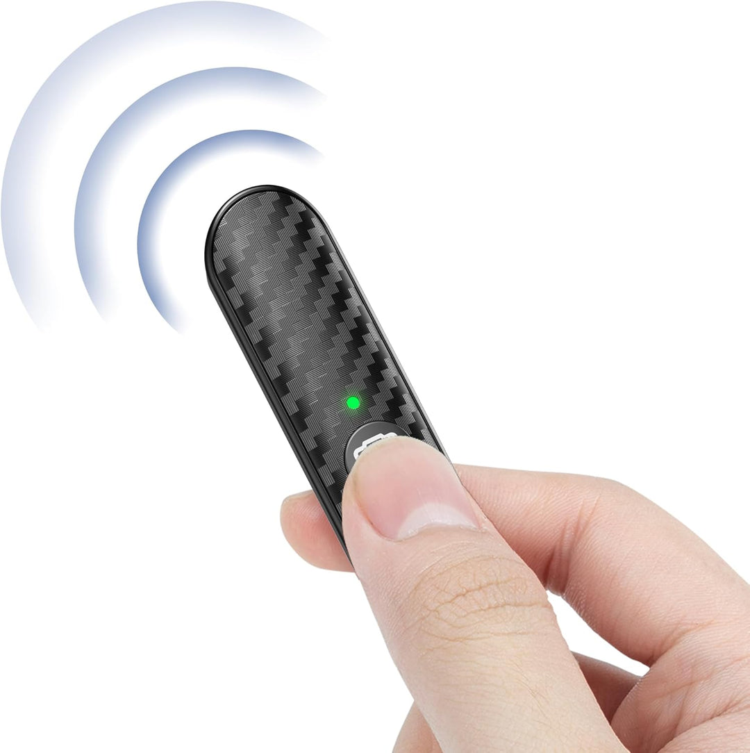 ATUMTEK Bluetooth-Fernauslöser, Design in Carbonfaser, Wiederaufladbare Kamera-Fernbedienung für iOS