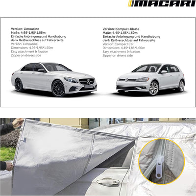 NEU!!Macari Autoabdeckung Auto Abdeckplane Winter Auto Garage Abdeckung Autozelt Autoplane Wetterfes