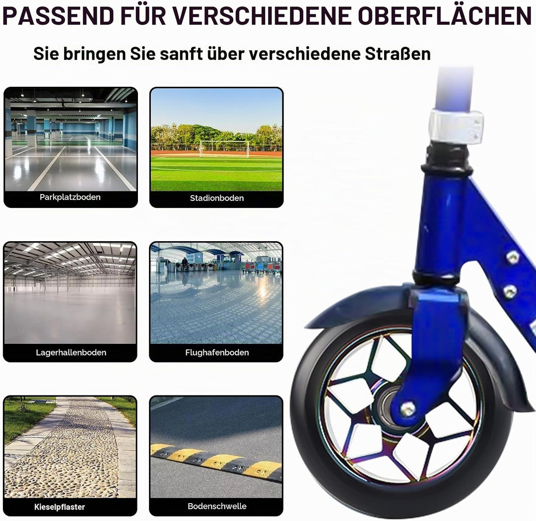 2 Stück Stunt Scooter Rollen 110 mm, Bunt Scooter Scooter Ersatzräder, 88A Rollerräder für Stunt mit