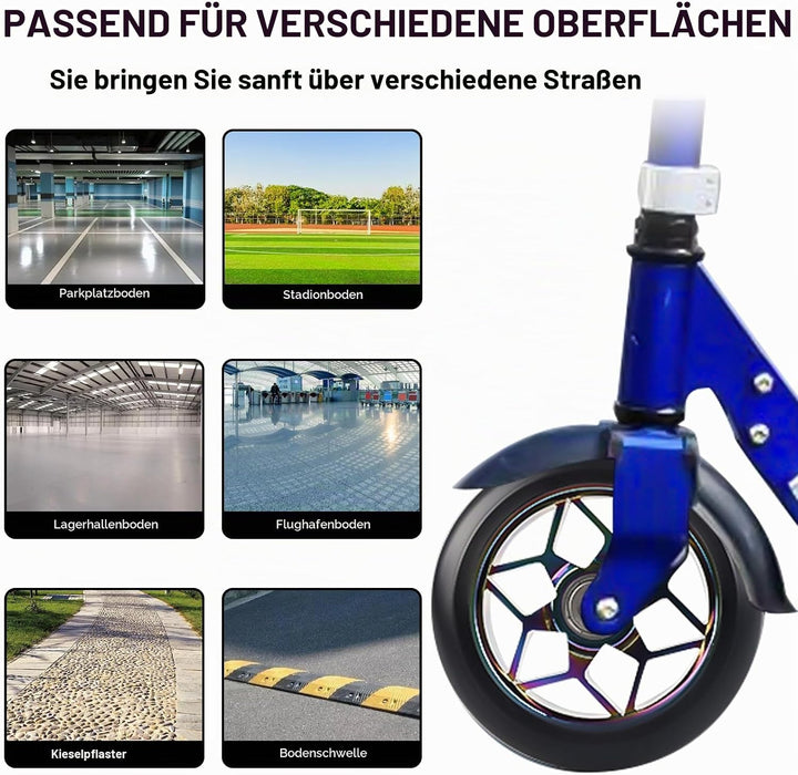 2 Stück Stunt Scooter Rollen 110 mm, Bunt Scooter Scooter Ersatzräder, 88A Rollerräder für Stunt mit