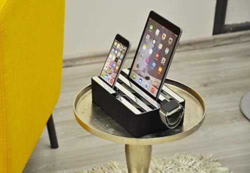 All-Dock ALLDOCK Medium Black/Chrome Special Edition Ladestation mit 4 schnellen USB-Anschlüssen und