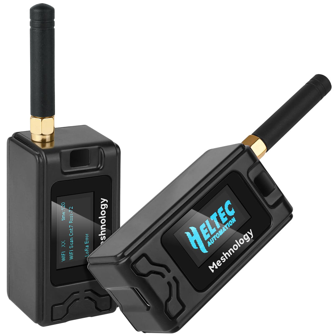 2 Pack ESP32 LoRa V3 Entwicklungsplatine + 1100 mAh Akku + Schutzhülle Set – mit 868 MHz Antenne und