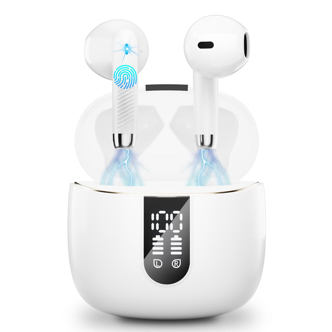 Bluetooth Kopfhörer, In Ear Kopfhörer Bluetooth 5.3 mit 40H Tiefer Bass, 2024 Neue Kabellose Kopfhör