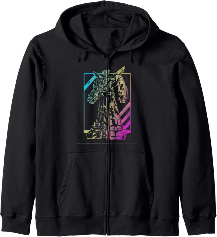 Voltron: Defender of the Universe Neon Outline Portrait Kapuzenjacke