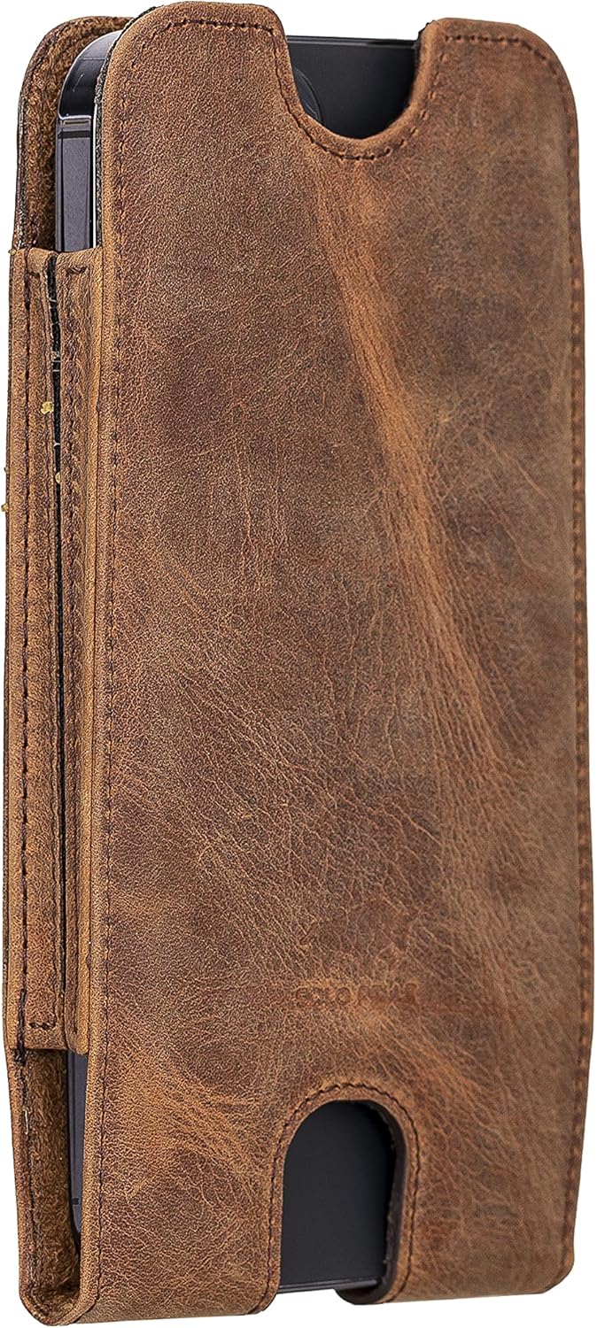 Solo Pelle Lederhülle für das iPhone 14 Plus + 14 Pro Max und alle Geräte bis 6.7 Zoll Case Leder Hü