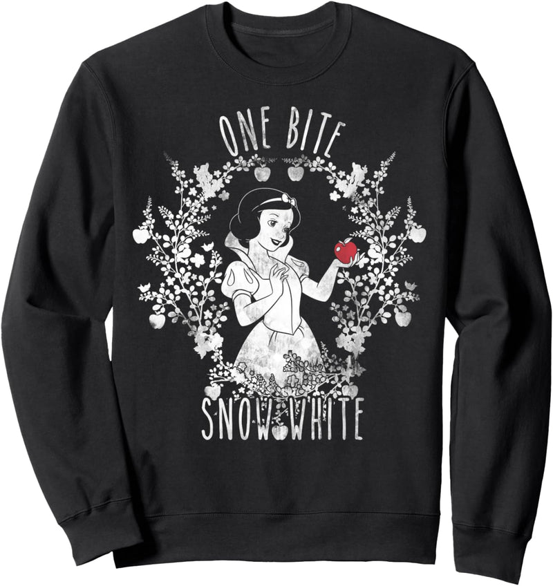 Disney Snow White One Bite Floral Circle Portrait Sweatshirt