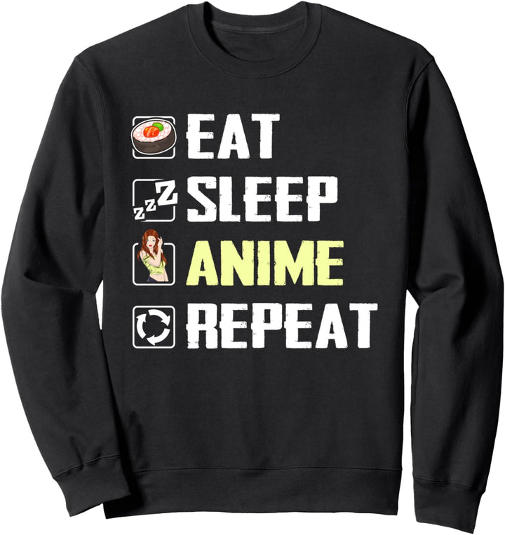 Kawaii Sushi Rolle Japanischer Otaku Manga Lustiges Anime Sweatshirt