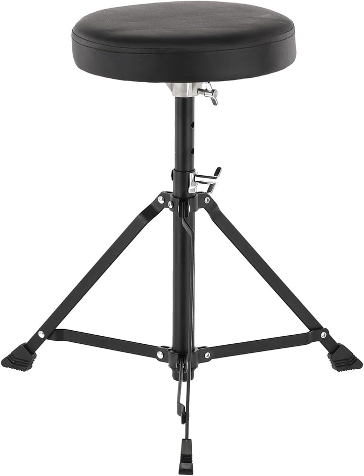 GEWA Schlagzeughocker rund DT-90 schwarz, höhenverstellbar, einstrebig runder Sitz, einstrebig - ***