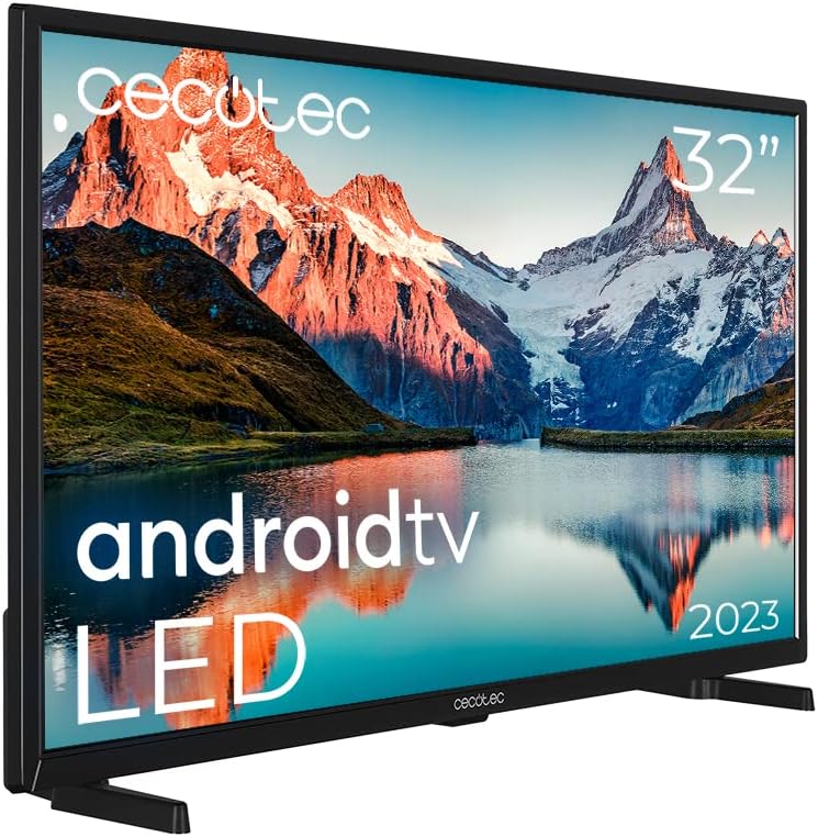 Cecotec TV LED 32" Smart TV A -Serie ALH00032N. HD, Android 11, Integrated Chromecast, Sprachassiste