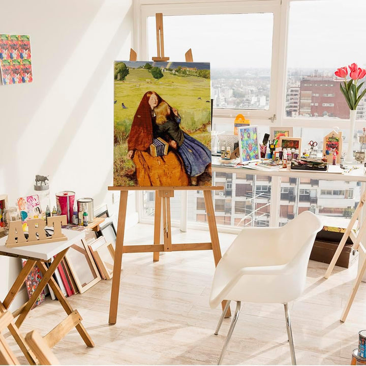 Artnapi Malen nach Zahlen Erwachsene mit Rahmen | DIY Handgemalt | Regenbogenlandschaft| Kit für Anf