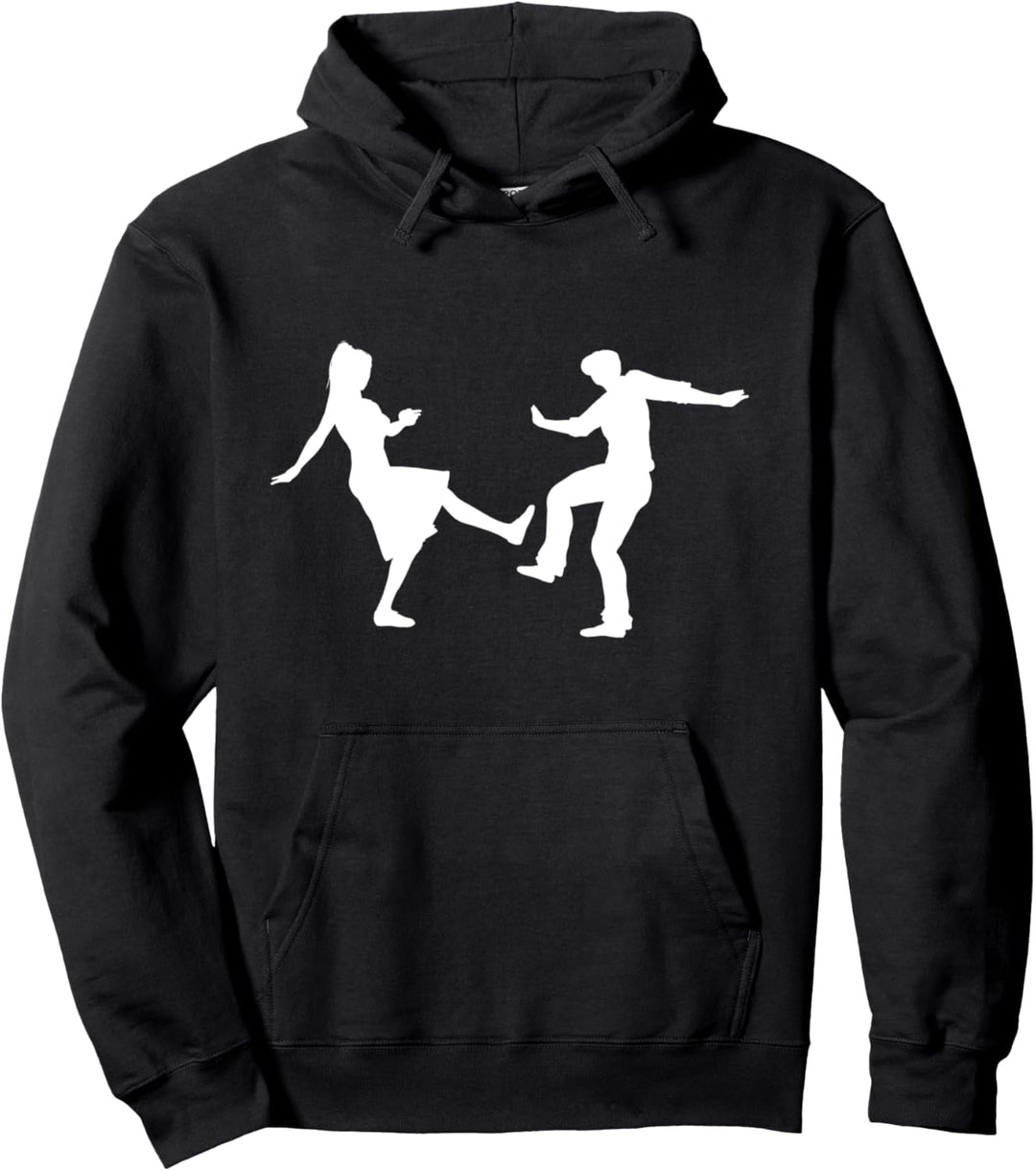 Lindy Hop Tänzer I Tanzen Swingtanz Tanzpaar Pullover Hoodie