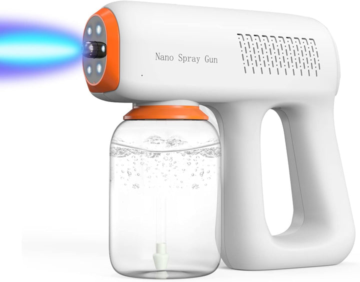 OBEST Elektrische Sprühflasche, 300 ML Tragbarer Dampf Blaulichtvernebler, Geräuscharm und Langlebig