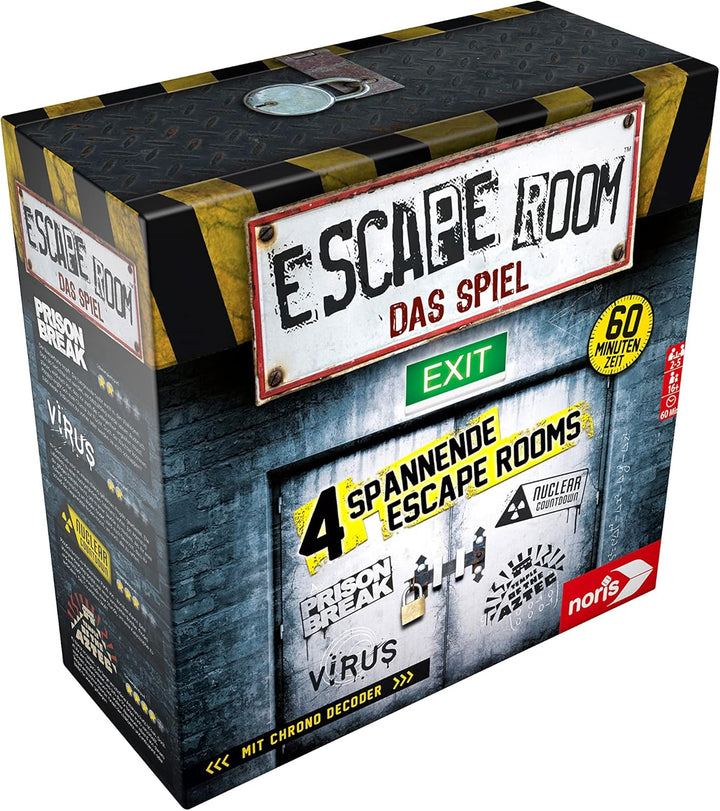 Noris 606101546 - Escape Room (Grundspiel) - Familien und Gesellschaftsspiel für Erwachsene, inkl. 4